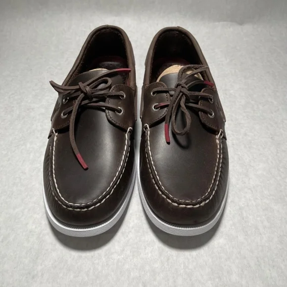 Sperry Authentic Original 2-eye pull-up Boat Shoe Dark Brown Mens US14 - Picture 2 of 11